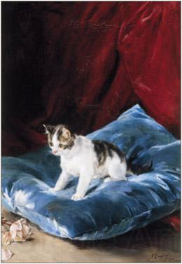 Francisco Domingo Marques Cat Spain oil painting art